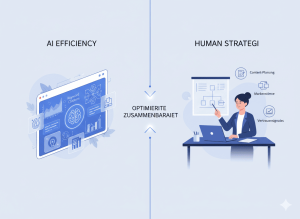 Comparison of AI automation and human-led SEO strategy for sustainable search optimization in Germany